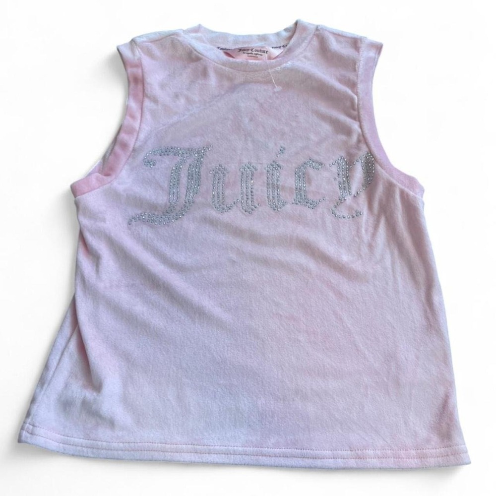 Juicy Couture Shirt Womens small Tank Top Pink Sequins‎